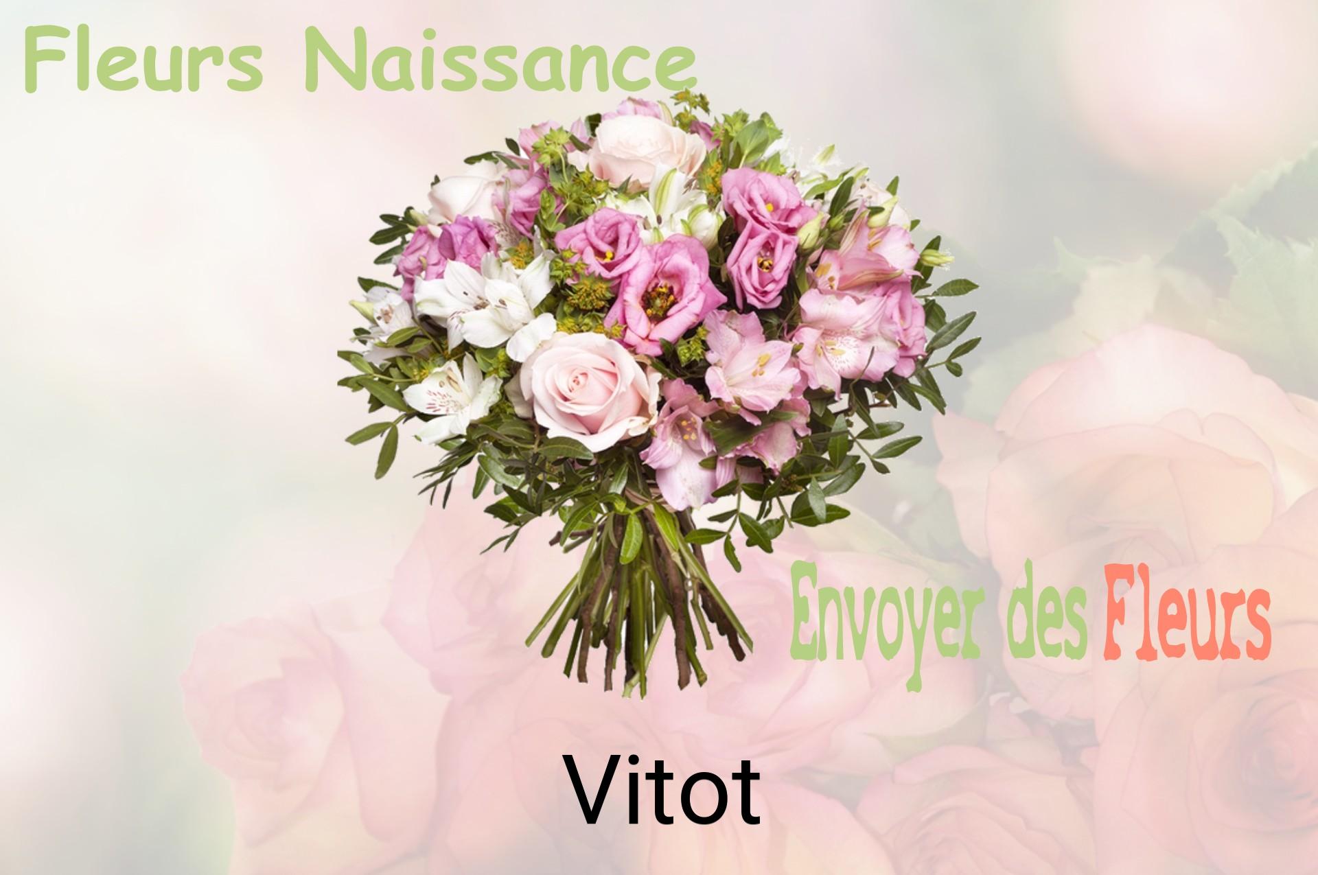 Bouquet de fleurs de naissance livré à Vitot